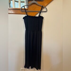 H&M Black Smocked Dress